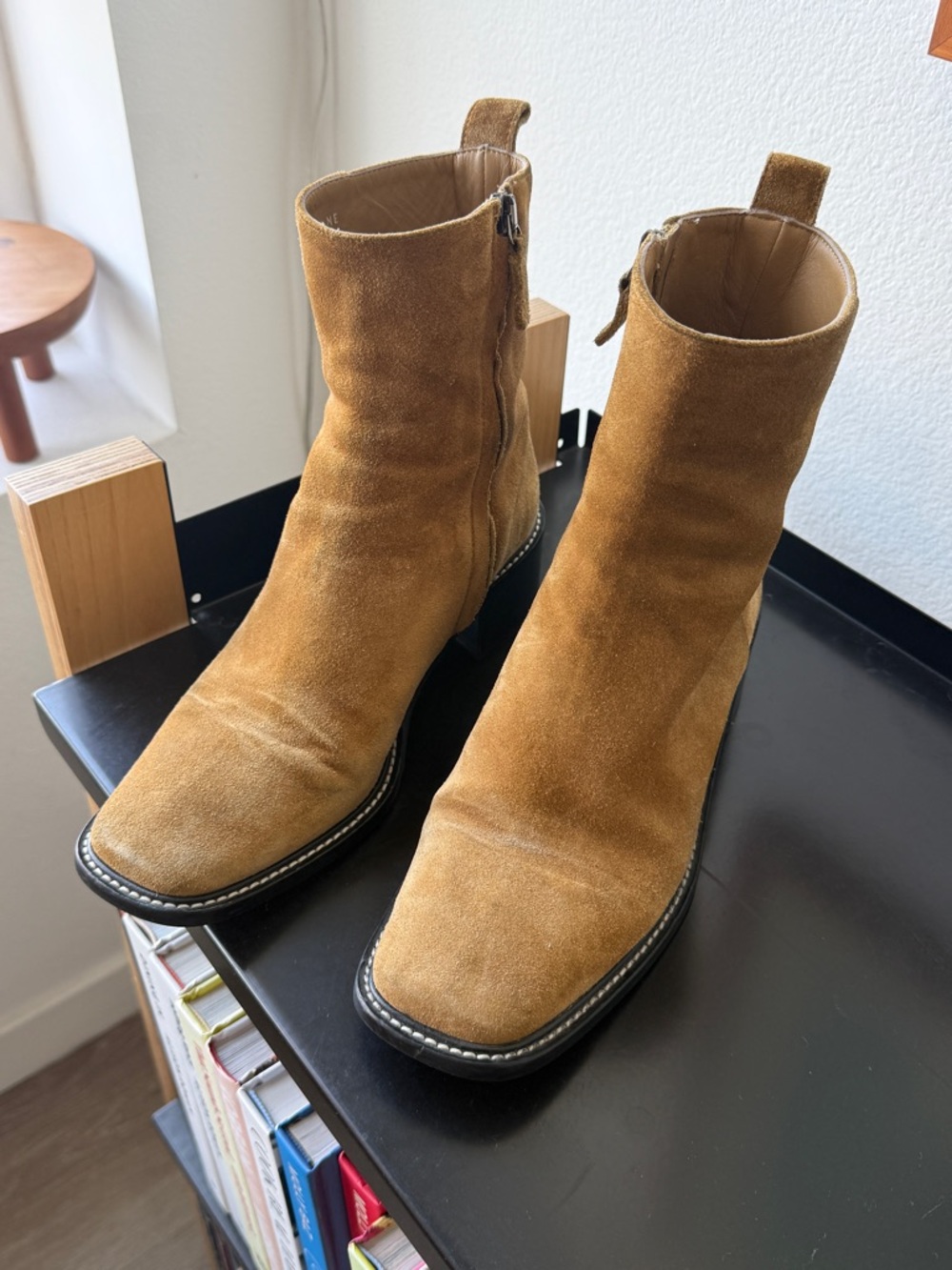 Everlane The City Boot in Toasted Almond Suede - Picture 3 of 16